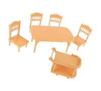 Wiffe Chaise Jouet Figurine modèle réaliste Fauteuil Table Maison de poupée Semblant réaliste Chariot de Nourriture Chaise Maisons de poupée Meubles