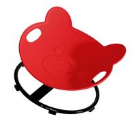 Wiffe Chaise pivotante sensorielle, Base en métal, Red | Chaise pivotante sensorielle de siège de fileur de forme d ' ours pour la coordination de corps d ' entraînement, jouet