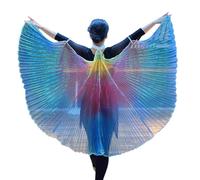 Wiffe Châle de Danse à Ailes avec Crochet à Main 90 cm, Accessoire de scène léger pour Les de Danse du Ventre et Les Accessoires de Fitness, Cou Suspendu sur scène