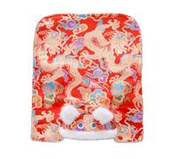 Wiffe Charm Pet Cape élégante en peluche pour chien, robe et corps L, Q L | Vêtements coupe-vent pour chiens de grande taille, vêtements pour activités de plein air et vêtements pour animaux de