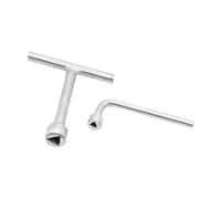 Wiffe Clés à tête triangulaire de construction en métal de poignée ergonomique avec 2 tailles pour la clé triangulaire de serrage de boulon de porte d ' ascenseur d ' ascenseur