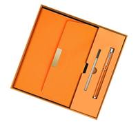 Wiffe Coffret en cuir PU pour carnet de notes, bloc-notes de papeterie, carnet de notes d ' affaires, bloc-notes quotidien pour le travail et les voyages, ensemble de journaux en cuir PU avec