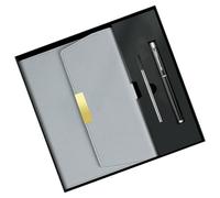 Wiffe Coffret en cuir PU pour carnet de notes, bloc-notes de papeterie, carnet de notes d ' affaires, bloc-notes quotidien pour le travail et les voyages, ensemble de journaux en cuir PU avec
