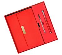 Wiffe Coffret en cuir PU pour carnet de notes, bloc-notes de papeterie, carnet de notes d ' affaires, bloc-notes quotidien pour le travail et les voyages, ensemble de journaux en cuir PU avec