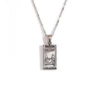 Wiffe Collier de cartes de tarot classique avec détail étoile | Artisanat de polissage délicat avec zircone scintillante et symboles colorés pour femmes et filles