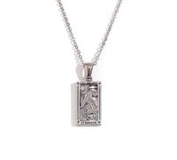 Wiffe Collier de cartes de tarot classique avec détail étoile | Artisanat de polissage délicat avec zircone scintillante et symboles colorés pour femmes et filles