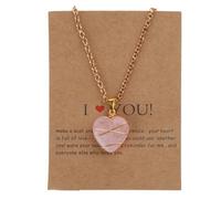 Wiffe Collier de Valentin Collier de Château de Diamant Mignon Conte de Fées Cosplay Bijoux pour Femmes Filles Mode Colliers en Pierre Naturelle pour Femmes