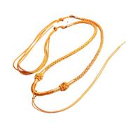 Wiffe Collier en cordon tressé, fabriqué à la main, corde réglable | Collier porte-bonheur, parfait pour un événement formel décontracté, unisexe, cordon tissé à la main, usage quotidien