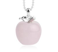 Wiffe Collier en pierre naturelle offrant un mélange d ' élégance et de mode, pendentif en forme de fruit, bijoux, accessoire de mode, Texture de pierre, collier en améthyste