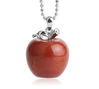 Wiffe Collier en pierre naturelle offrant un mélange d ' élégance et de mode, pendentif en forme de fruit, bijoux, accessoire de mode, Texture de pierre, collier en améthyste