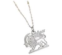 Wiffe Collier pendentif Lions culturels représentant la force et les héritages en acier inoxydable robuste, collier de symboles culturels
