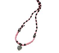 Wiffe Collier ras du cou avec pendentif en perles pour adolescent | Perles, joli charme esthétique, bijou de cou Y2K, tendance, pour femme, fille, adolescente