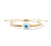 Wiffe Cordon de coton en forme de tambour perles de verre pour l'été Bijoux Cadeau Unique Eye Designs Accessoire de poignet, One Size, Comme décrit