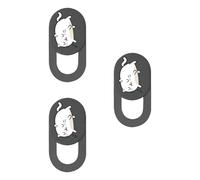 Wiffe Couverture de caméra Chaton de Dessin animé, 3 pièces, Couverture de Webcam coulissante pour Ordinateur Portable, caméra Web, Protection de confidentialité, Autocollant de téléphone