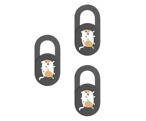Wiffe Couverture de caméra Chaton de Dessin animé, 3 pièces, Couverture de Webcam coulissante pour Ordinateur Portable, caméra Web, Protection de confidentialité, Autocollant de téléphone