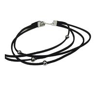 Wiffe De cou en perles d ’ acier titane, collier | Collier de chaîne de clavicule en cordon suédé, bijoux faits à la main pour femmes et filles, simples, bijoux de