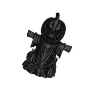 Wiffe Décoration d ' épouvantail de Citrouille compacte pour Les | Figurine sculptée noire, entretien de dépoussiérage en tissu sec, décoration prête à être exposée pour les bureaux
