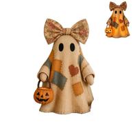 Wiffe Décoration de table en résine patchwork rétro éclairée | Figurine de bureau festive à LED inspirée de la ferme pour étagères, cheminées, plateaux à étages