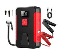 Wiffe Démarreur de Saut de Voiture Portable 12V avec compresseur d ' air, | Compresseur d ' air pour la récupération de véhicules par temps froid avec lampe de travail LED et sortie USB