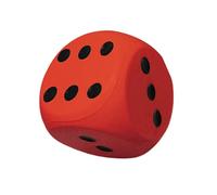 Wiffe Dés éducatifs géants en Mousse avec Points numériques, Red | Grands dés géants en mousse avec chiffres, jouet éducatif pour l ' apprentissage des mathématiques, jeu scolaire en