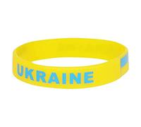 Wiffe En silicone avec drapeau du pays de l ' Ukraine unisexe élastique et indéformable de haute qualité Bracelets en silicone pour adolescents garçons