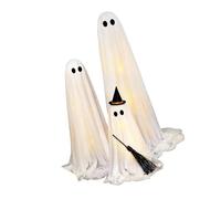 Wiffe Ensemble de décoration Up pour les espaces d ' Halloween | Trois figurines en tissu avec commodité à distance, centre de fête intérieur, accent de cheminée, de vente