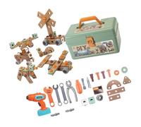 Wiffe Ensemble de Jeu créatif à réparer soi-même avec des Outils en, A | Utiliser des outils en plastique sûrs pour les petites mains et des jeux de rôle imaginatifs et de développement