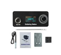 Wiffe Ensemble de Station de soudage numérique Portable, N o Power | Écran d ' affichage, contrôle de température PID, dispositif de retouche électronique pour le service de carte