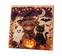 Wiffe Ensemble d'œuvres d'art pour Halloween à partir de 3 ans, C | Activité perlée en classe, projet d'affichage saisonnier pour rassemblements à domicile