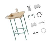 Wiffe Évier de cuisine de camping avec pompes rechargeables - Évier portable d'extérieur avec pompes à eau électriques - Lavabos de grande capacité avec circulation d'eau - Lavage extérieur