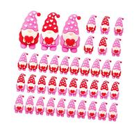 Wiffe Figurines de Gnomes Miniatures, Petits Ornements en Forme de | Petites figurines de gnomes pour la Saint-Valentin à cacher comme décoration pour les centres de table et les