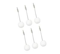 Wiffe GAO Lot de 6 porte-numéros de table en résine Blanc