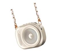 Wiffe Haut-Parleur Rechargeable avec Batterie Longue durée, White | Construction ABS de stockage vocal professionnel adaptée conférences et à la formation en classe,