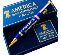 Wiffe Instrument d ' écriture lisse à gel en métal d ' affaires du 250e anniversaire des Américains pour les passionnés d ' histoire Écriture lisse à séchage rapide