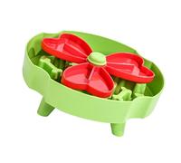 Wiffe Interaction Puzzle Bol de nourriture pour chien en forme de moulin à vent Mangeoire lente pour la santé des races et habitudes alimentaires Activité de stimulation mentale Bol de nourriture pour