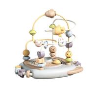 Wiffe Jouet Labyrinthe de Perles avec activité à Double Piste, Gray | Jouet d ' apprentissage de la motricité fine ABS pour jeu précoce sur table