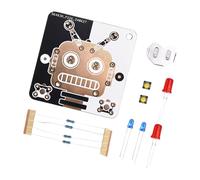 Wiffe Kit d ' entraînement soudage par Robot LED avec Module LED | Coffre-fort avec composants lumineux pour débutants, carte isolée, assemblage électronique et formation en soudure