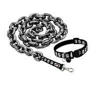 Wiffe Laisse pour Chien Look Industriel avec Forme inspirée, Black | Corps moulé léger, distance de 1, 8 m, guidage de marche fluide