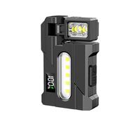 Wiffe Lampe de Poche LED rotative avec Base de Chargement, Voyant d ' Avertissement pour Camping, randonnée et Entretien des véhicules, Lampe de Travail LED rotative magnétique