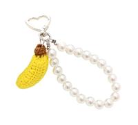 Wiffe Lanière de téléphone créative en Forme de Fruit, Porte-clés en Perles, Cordon Anti-Perte, Fils tissés à la Main, Ornements pour Tous Les âges, Porte-clés en Perles,