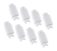 Wiffe Manchon d'extrémité de cordon en PVC blanc avec clip de protection, A | Cache de protection pour câble type C, lignes de données téléphoniques, accessoire de rangement