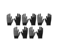 Wiffe Mitaines de protection pour emballage, 5 paires de gants noirs | Construction en nylon épais, bande élastique et doublure respirante pour une manipulation sûre et confortable