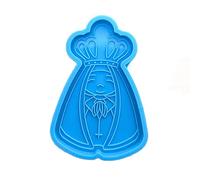 Wiffe Moule en Silicone en Forme de Roi de Dessin animé, avec Trou, Pendentif, Fait à la Main, d ' Anniversaire de Saint-Valentin, moules à Pendentif en résine pour la Fabrication de Bijoux