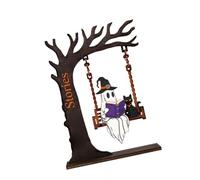 Wiffe Ornement de Lecture d ' étagère en Bois, décor de Table d ' Halloween avec d ' Arbre pour Le de Bureau à Domicile saisonnier à l ' intérieur, étagère Invisible, Mur Flottant caché en Bois, à