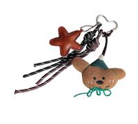 Wiffe Ornement de porte-clés ours de dessin animé avec | Styles de présentation individuels à la mode, décoration de à main pour les amoureux des animaux à la recherche