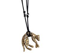 Wiffe Pendentif léopard en métal conçu pour un usage prolongé afin d ' accentuer le décolleté, la clavicule