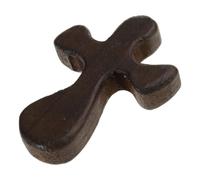 Wiffe Petites croix de confort en bois faites à la main, Dark brown