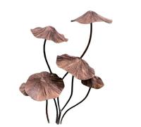 Wiffe Piquet décoratif en fer pour champignon - Plaques idéales pour les cours, les parterres de fleurs, les allées, les bordures et les paysages de jardin
