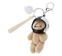 Wiffe Porte-clés Ours en Peluche créatif avec Casques, Jouet Animal, Pendentif de à la Mode, breloque Suspendue pour Portefeuille et à Main, Accessoire de à