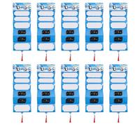 Wiffe Porte-Monnaie Père Noël avec 10 emplacements, Light Blue | de vacances et porte-cartes pour fêtes, 10 emplacements pour cartes, thème du Père Noël, design en papier